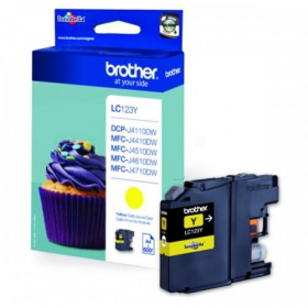 Brother LC 123 (LC123Y), gelbe Patrone für Tintenstrahldrucker
