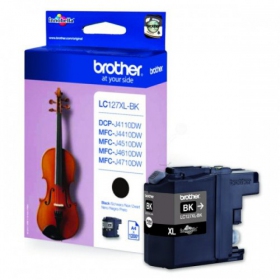 Brother LC 127XL (LC127XLBK), schwarze Patrone für Tintenstrahldrucker, 1200 Seiten