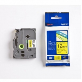 Brother TZe-631 (TZE631) laminiertes Etikettenband Schwarz auf Gelb 12mm, 8m