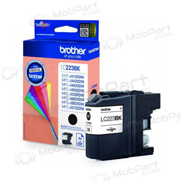 Brother LC 223 (LC223BK), Schwarz Patrone für Tintenstrahldrucker, 550 seiten