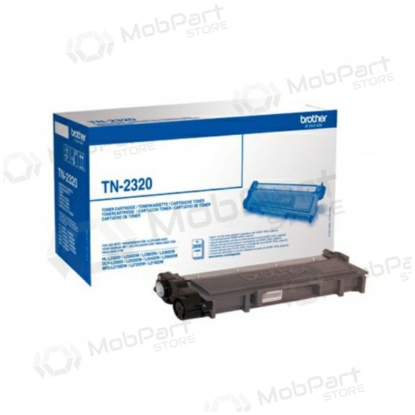 Brother TN-2320 (TN2320), schwarze Kassette für Laserdrucker, 2600 Seiten