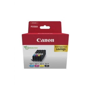 Canon CLI-551 (6509B016) Tintenpatronen-Set, C/M/Y/BK