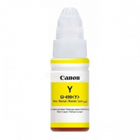 Canon GI-490 Nachfülltinte (0666C001), gelbe Patrone für Tintenstrahldrucker
