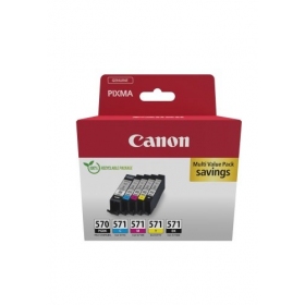 Canon PGI-570 PGBK/CLI-571 (0372C006) Tintenpatronen-Set, PGBK/C/M/Y/BK