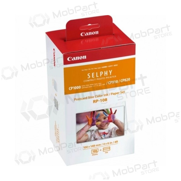 Canon 8568B001 RP-108 Farb-Tintenpatrone + 100x148mm Papier 108 Blatt - (SPEC)