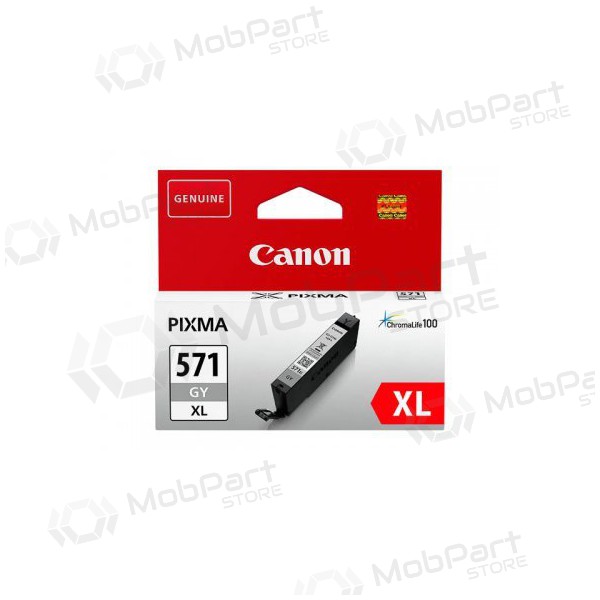 Canon CLI-571XLGY (0335C001), graue Patrone für Tintenstrahldrucker, 289 Seiten.