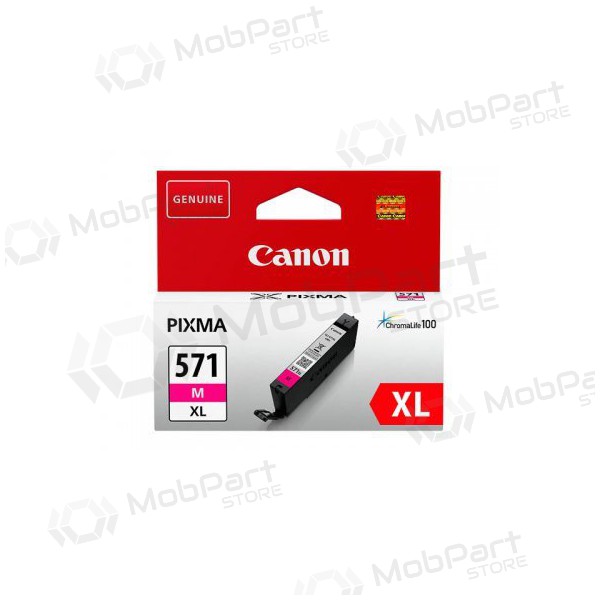 Canon - CLI-571XLM (0333C001), Magenta Tintenpatrone für Tintenstrahldrucker, 645 Seiten