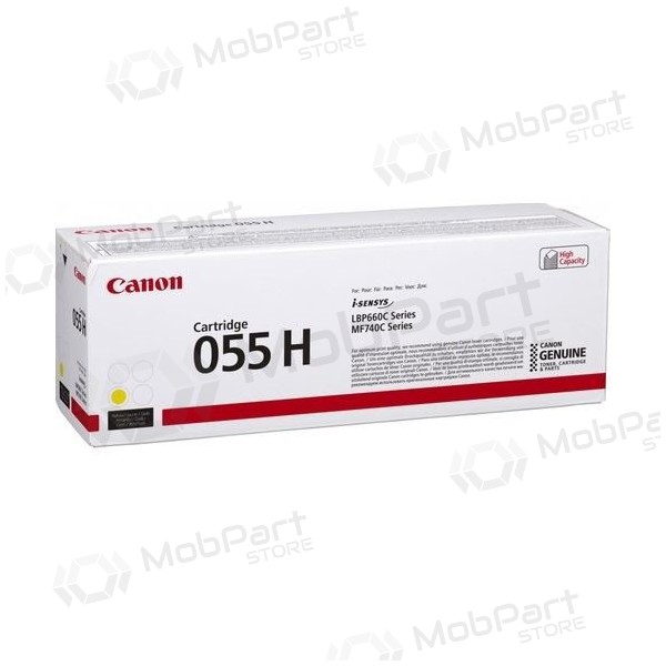 Canon CRG 055H (3017C002) gelbe Tonerkartusche für Laserdrucker, 5900 Seiten.