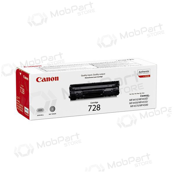 Canon CRG 728 (3500B002) schwarze Tonerkartusche für Laserdrucker, 2100 Seiten.