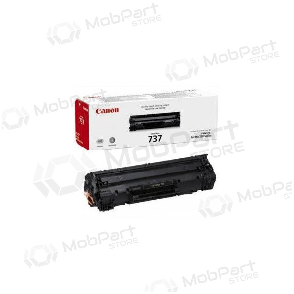 Canon CRG 737 (9435B002) schwarze Tonerkassette für Laserdrucker, 2100 Seiten.