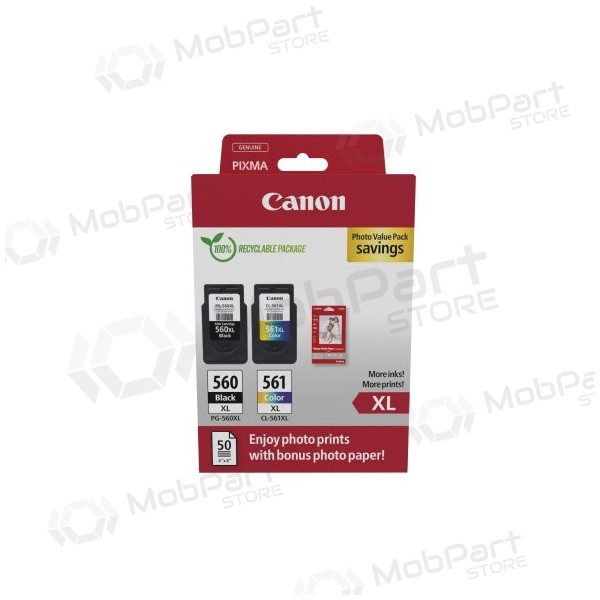 Canon CRG PG-560XL/CL-561XL (3712C008) Tintenpatronen-Set, BK/CMY
