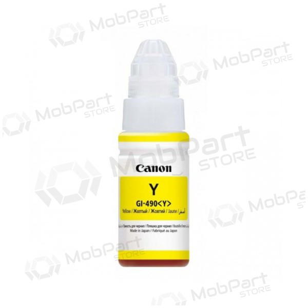 Canon GI-490 Nachfülltinte (0666C001), gelbe Patrone für Tintenstrahldrucker