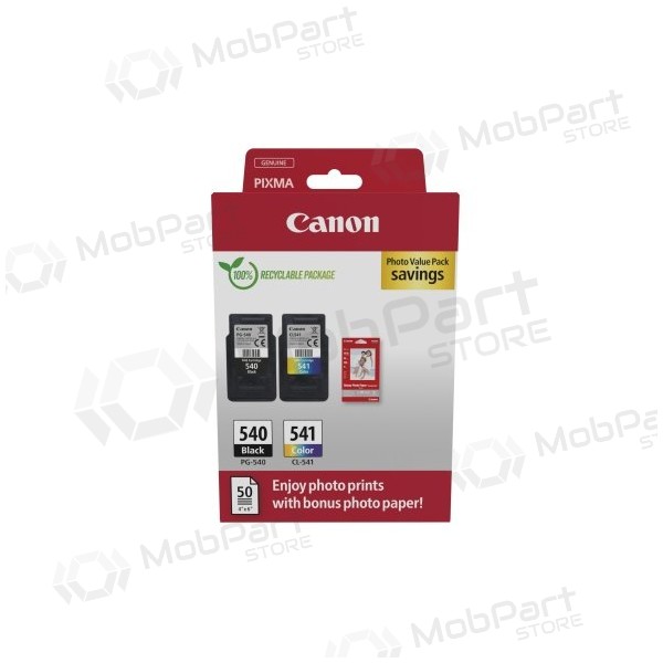 Canon PG-540/CL-541 (5225B013) Photo Value Pack Tintenpatronen-Set, BK/CMY
