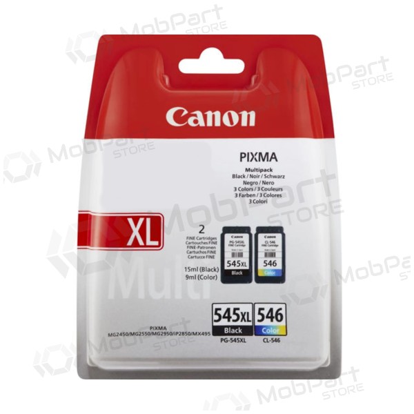Canon PG-545XL/CL-546 (8286B010) Tintenpatronen-Set, BK/CMY