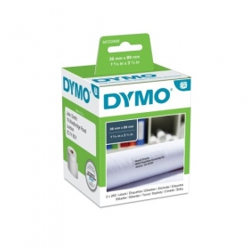 Dymo 99012 (S0722400) Etiketten 36 x 89 mm, 2 Rollen x 260 Etiketten, Weiß...