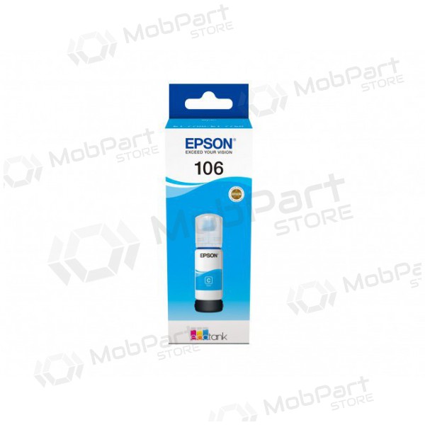 Epson 106 (C13T00R240), Cyan Tintenpatrone für Tintenstrahldrucker, 70 ml