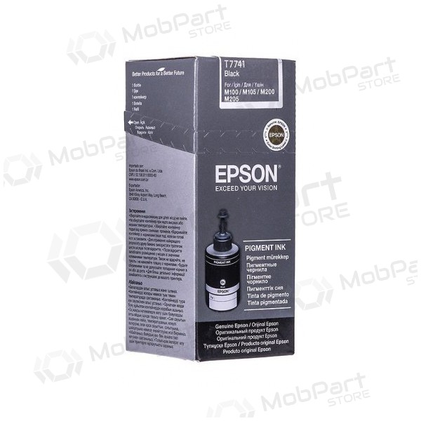 Epson Pigmentflasche (C13T77414A), schwarze Patrone für Tintenstrahldrucker