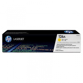 HP 126A (CE312A), Gelb Patrone für Laserdrucker, 1000 seiten.