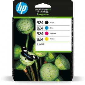 HP 924 CMYK 4er-Pack (6C3Z1NE) Tintenpatronen-Set, BK/C/M/Y