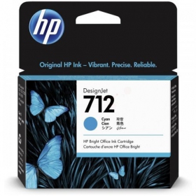 HP Nr.712 (3ED67A), blaue Patrone für Tintenstrahldrucker, 29ml.