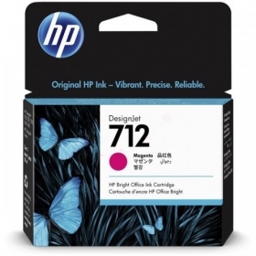 HP Nr. 712 (3ED68A), Magenta Tintenpatrone für Tintenstrahldrucker, 29ml.