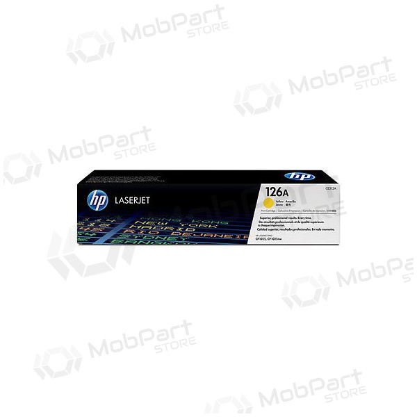 HP 126A (CE312A), Gelb Patrone für Laserdrucker, 1000 seiten.