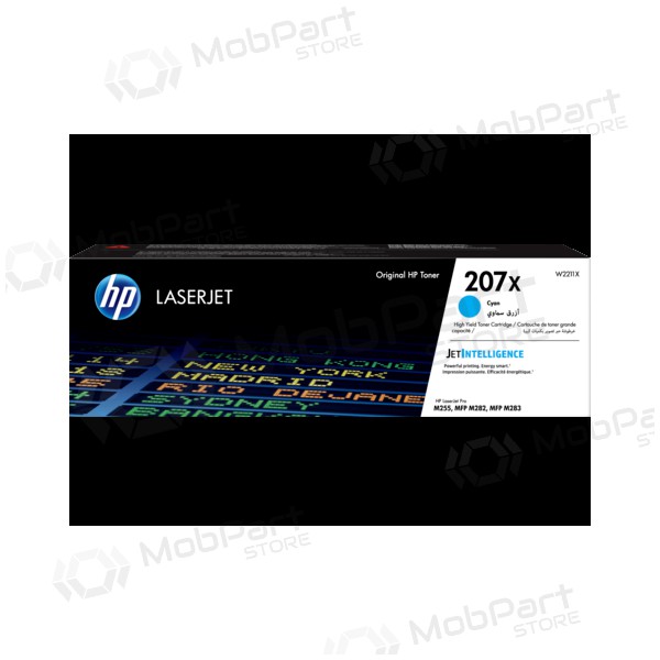 HP 207X W2211X, Cyan Tonerkartusche für Laserdrucker