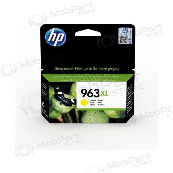 HP (3JA29AE, 963XL), gelbe Tintenpatrone für Tintenstrahldrucker, 1600 Seiten