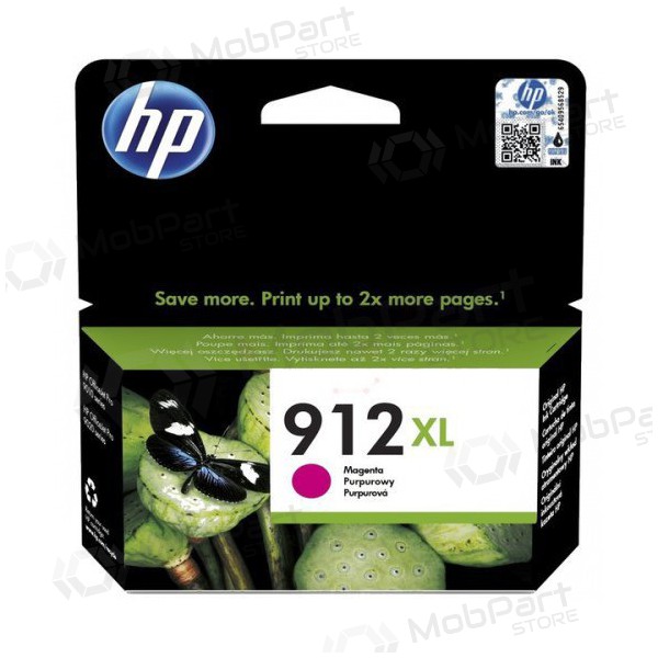 HP (3YL82AE, 912XL), Magenta Patrone für Tintenstrahldrucker, 825 Seiten.