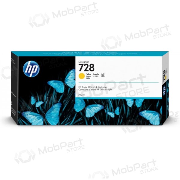 HP 728 (F9K15A) Tintenpatrone, Gelb