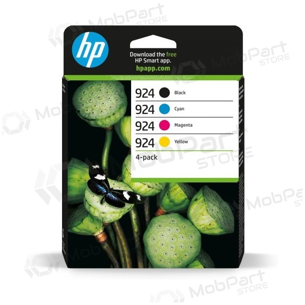HP 924 CMYK 4er-Pack (6C3Z1NE) Tintenpatronen-Set, BK/C/M/Y