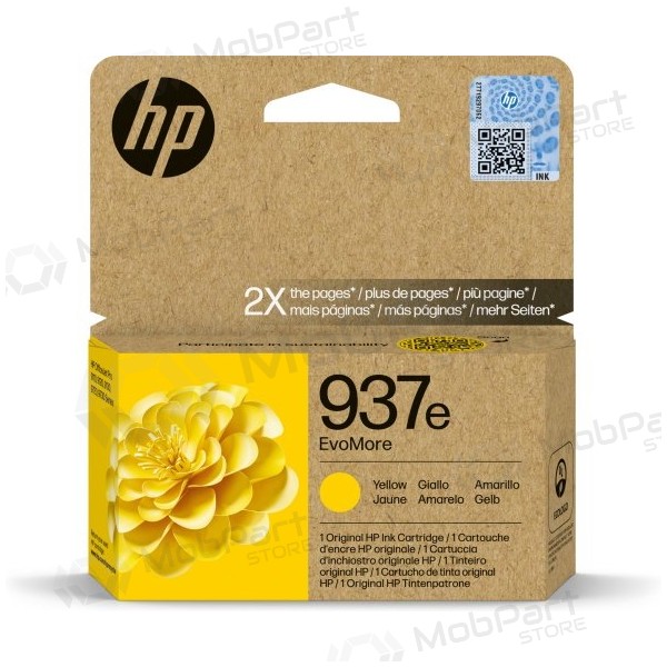 HP 937e EvoMore (4S6W8NE) Tintenpatrone, Gelb