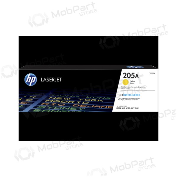 HP Nr. 205A (CF532A), gelbe Tonerkartusche für Laserdrucker, 900 Seiten