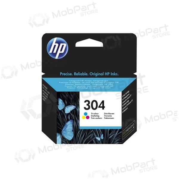 HP Nr. 304 - (N9K05AE), dreifarbige Patrone für Tintenstrahldrucker, 100 Seiten.