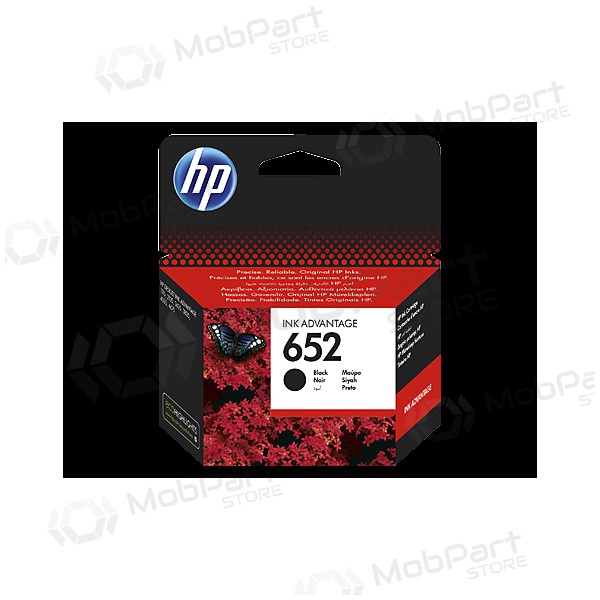 HP Nr. 652 - (F6V25AE), schwarze Patrone für Tintenstrahldrucker, 360 Seiten.
