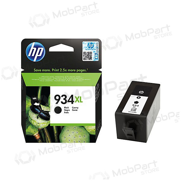 HP 934XL HC (C2P23AE) schwarze Tintenpatrone für Tintenstrahldrucker, 1000 Seiten