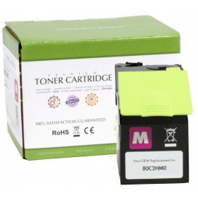 Nicht-originale Static Control Lexmark 802HM (80C2HM0), Magenta-Kassette für Laserdrucker, 3000 Seiten