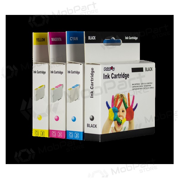 Kompatible Print4U Epson T7551 (C13T755140), schwarze Patrone für Tintenstrahldrucker, 5000 Seiten.