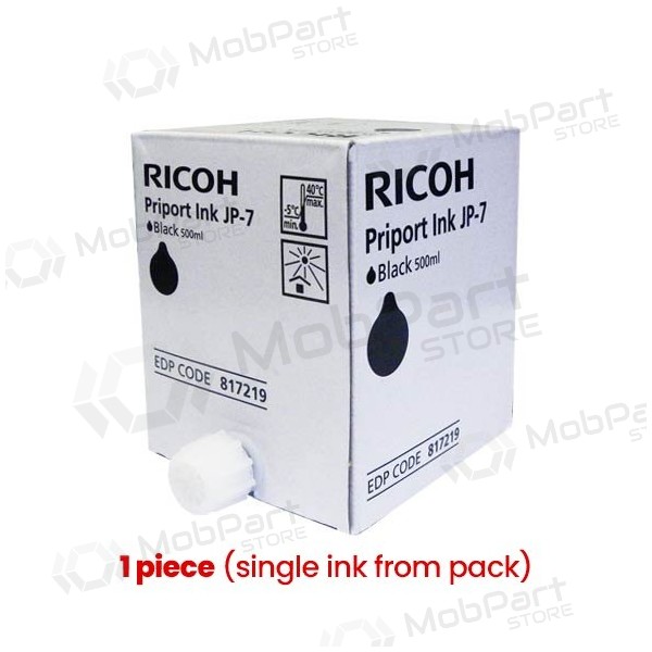 Ricoh JP-7 (817219) Tintenpatrone, Schwarz (1 Stk.)