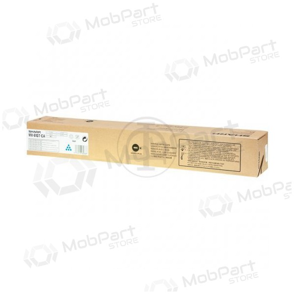 Sharp Hochleistungs-Tonerkartusche (MX61GTCA), Cyan, für Laserdrucker, 24.000 Seiten.