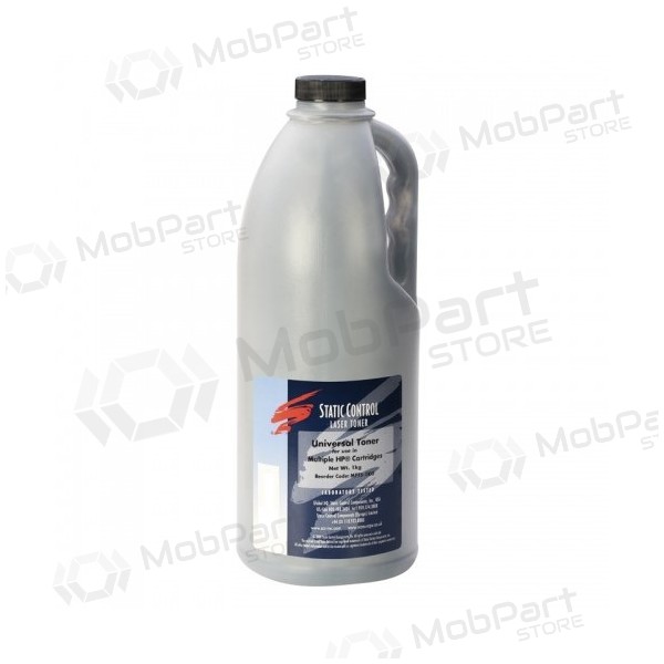Static Control Tonerpulver HP Q2612A Q5949A/X Q7553A/X Q1338A CE505A/X Q5942A/X Schwarz, 1kg.
